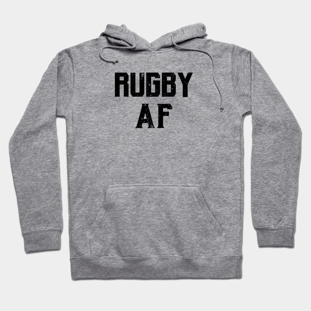 Rugby AF text Hoodie by atomguy